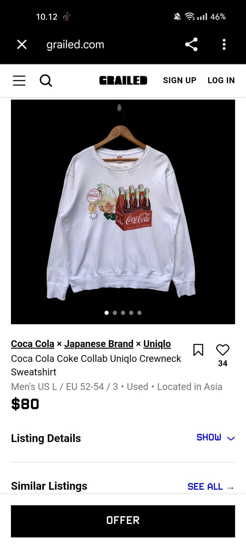 crewneck uni cola, foto 5