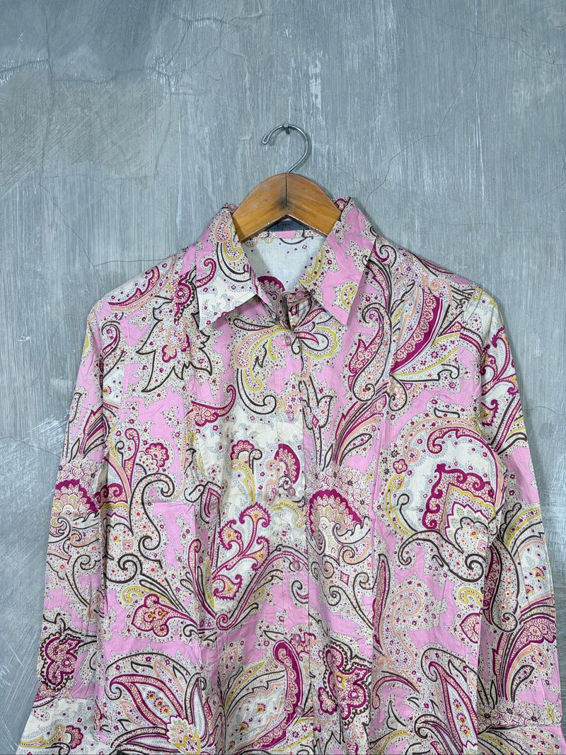 Etro Milano Batik Pattern Button Up Shirt, foto 2
