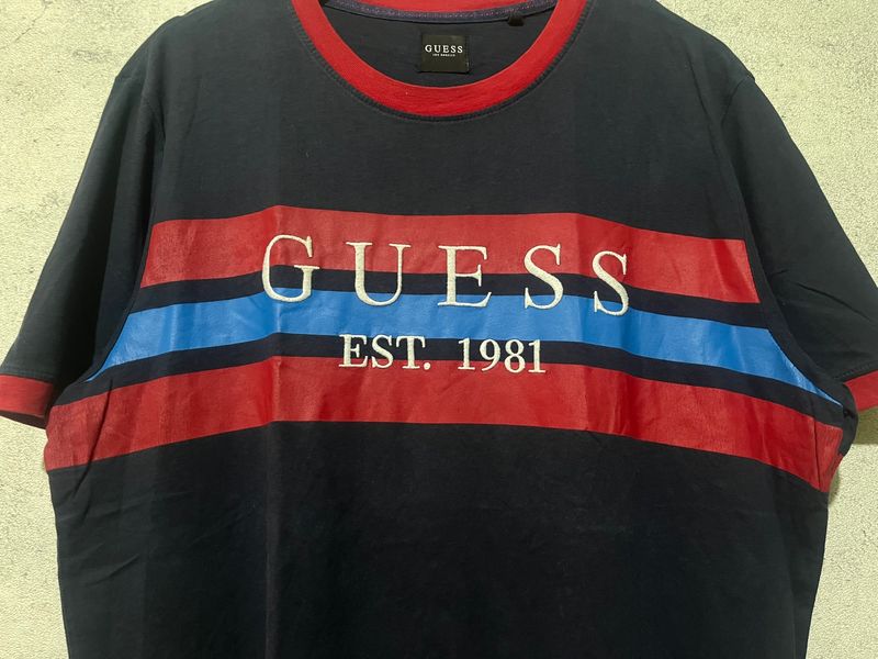Guess ringer tee T-shirt kaos, foto 2