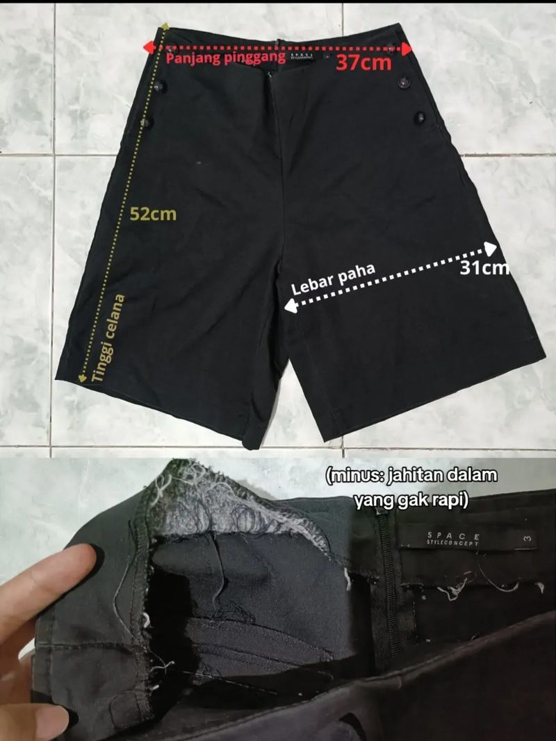 Celana Celana Pendek Gaya Kulot, foto 6