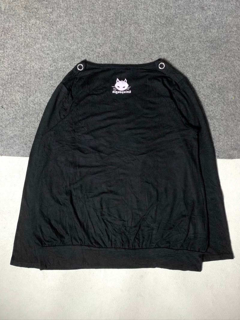 Algonquins devil cat big graphic long sleeve t shirt, foto 8