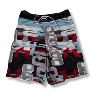 VINTAGE QUIKSILVER FULL PRINT SURF BOARD SHORT PANTS | CELAN