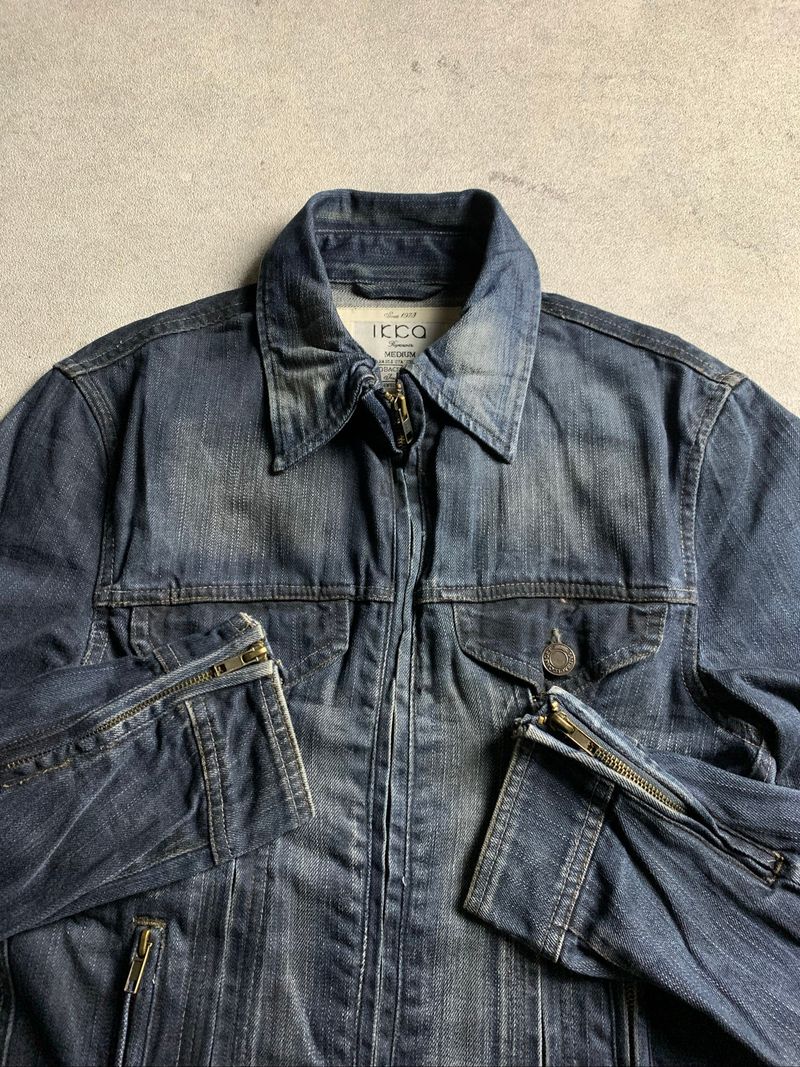 Ikka Japan Double Zipper Denim Jacket, foto 4