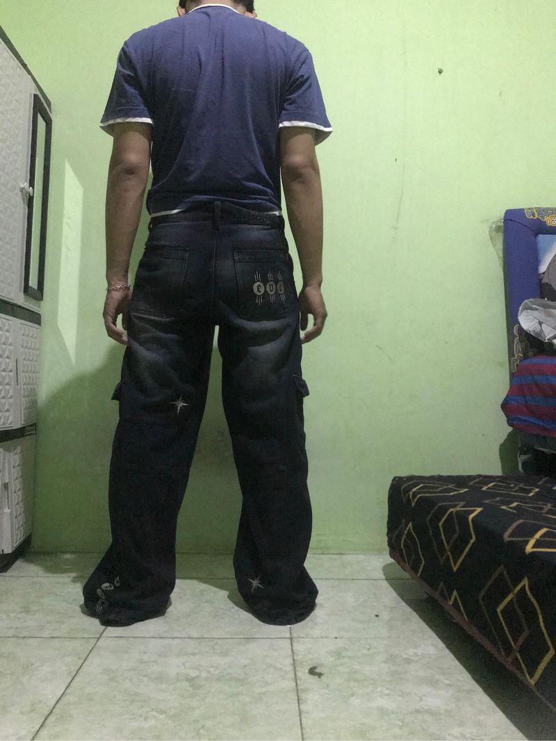 baggy jeans Cargo Black, foto 2