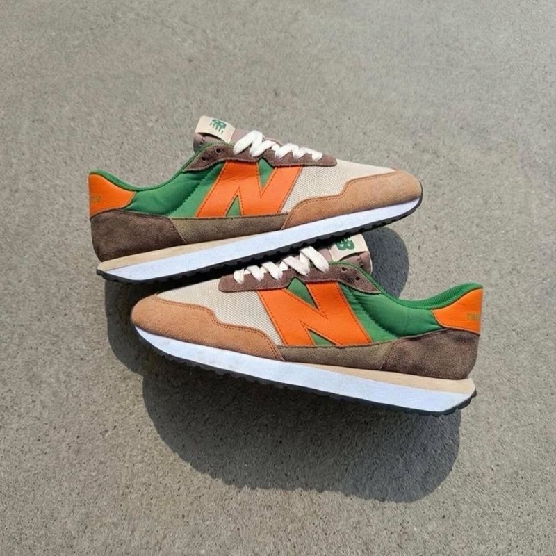 NB New Balance 237 Beige Green Orange, foto 3