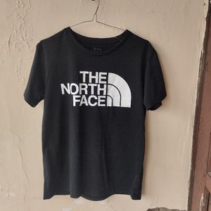 The North Face Men's SS Black Tee White Logo Size Large Orig