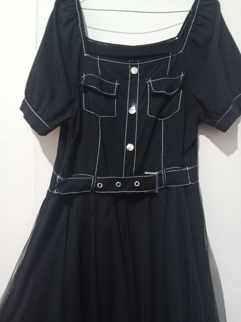 🖤 PRELOVED DRESS HITAM ELEGAN 🖤, foto 3