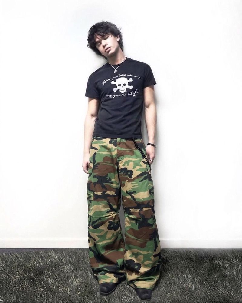BAGGY CARGO CAMO MILLITARY, foto 3