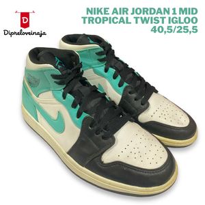 NIKE AIR JORDAN 1 MID TROPICAL TWIST IGLOO SIZE  PRELOVED