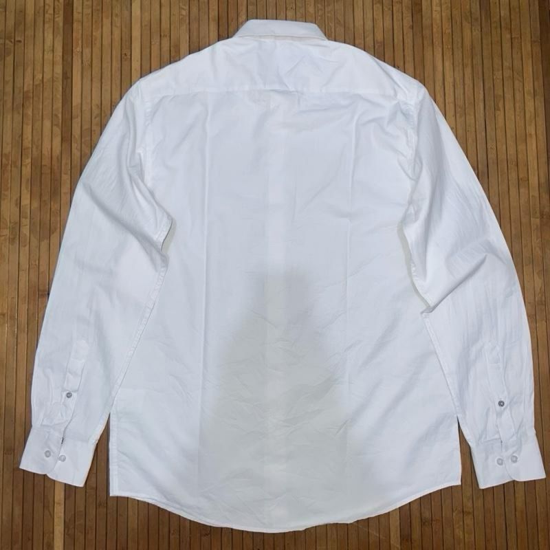 BEN SHERMAN CASUAL BASIC WHITE TEXTURED SLIM FIT LONG SLEEVE, foto 6