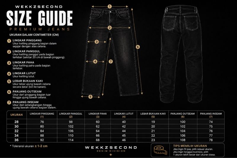 CELANA UNIQLO JEANS SECOND, foto 8