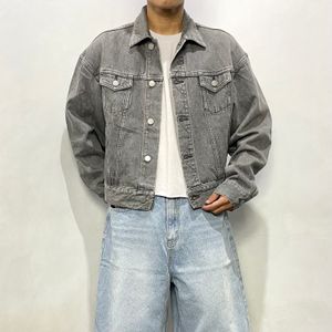 Goocy Jacket jeans grey, Boxy fitt