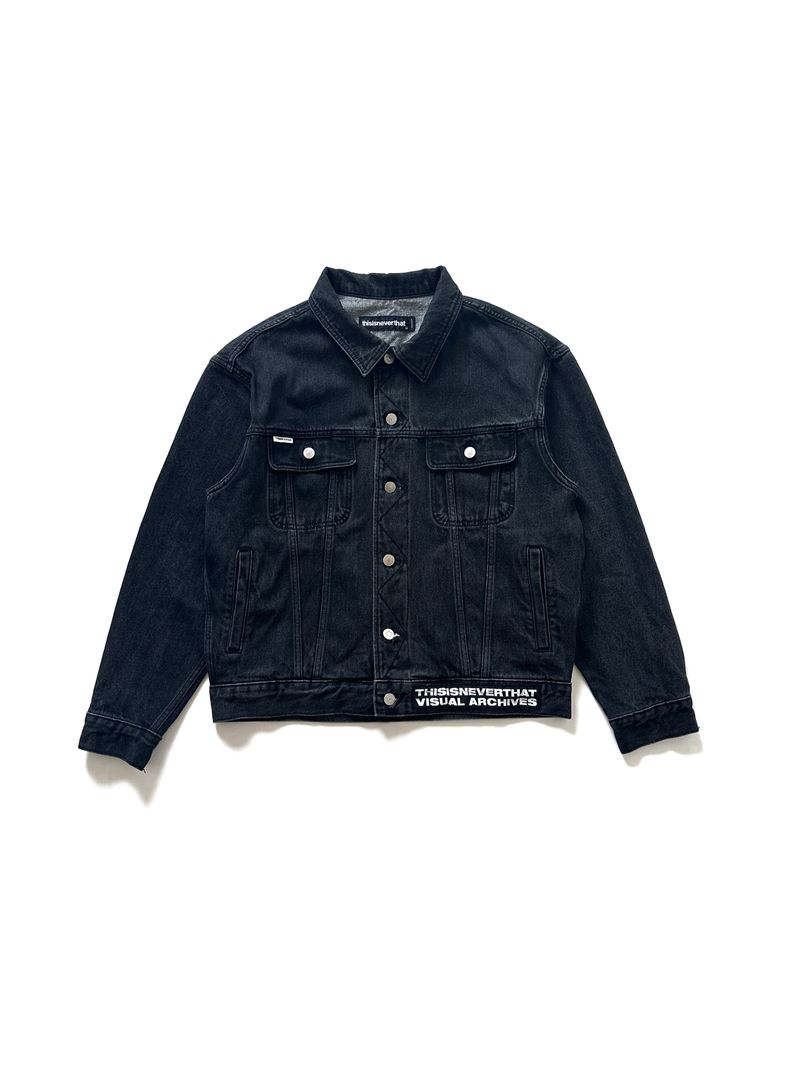 THISISNVRTHAT VA Denim Jacket - Washed Black, foto 4