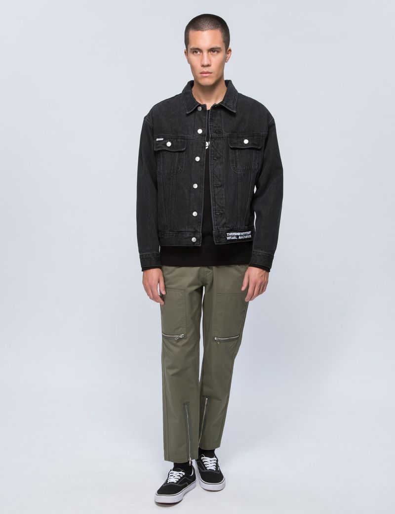 THISISNVRTHAT VA Denim Jacket - Washed Black, foto 6