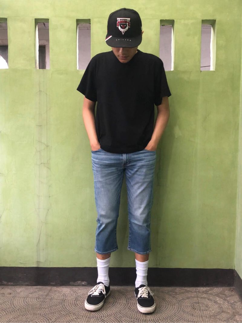 levi’s blue indigo 3/4 jeans pants, foto 2