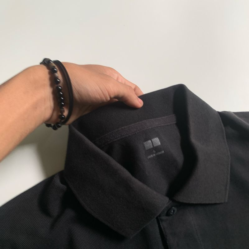 Polo shirts Uniqlo Black, foto 4