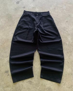 Shein Pleated Baggy Pants Black