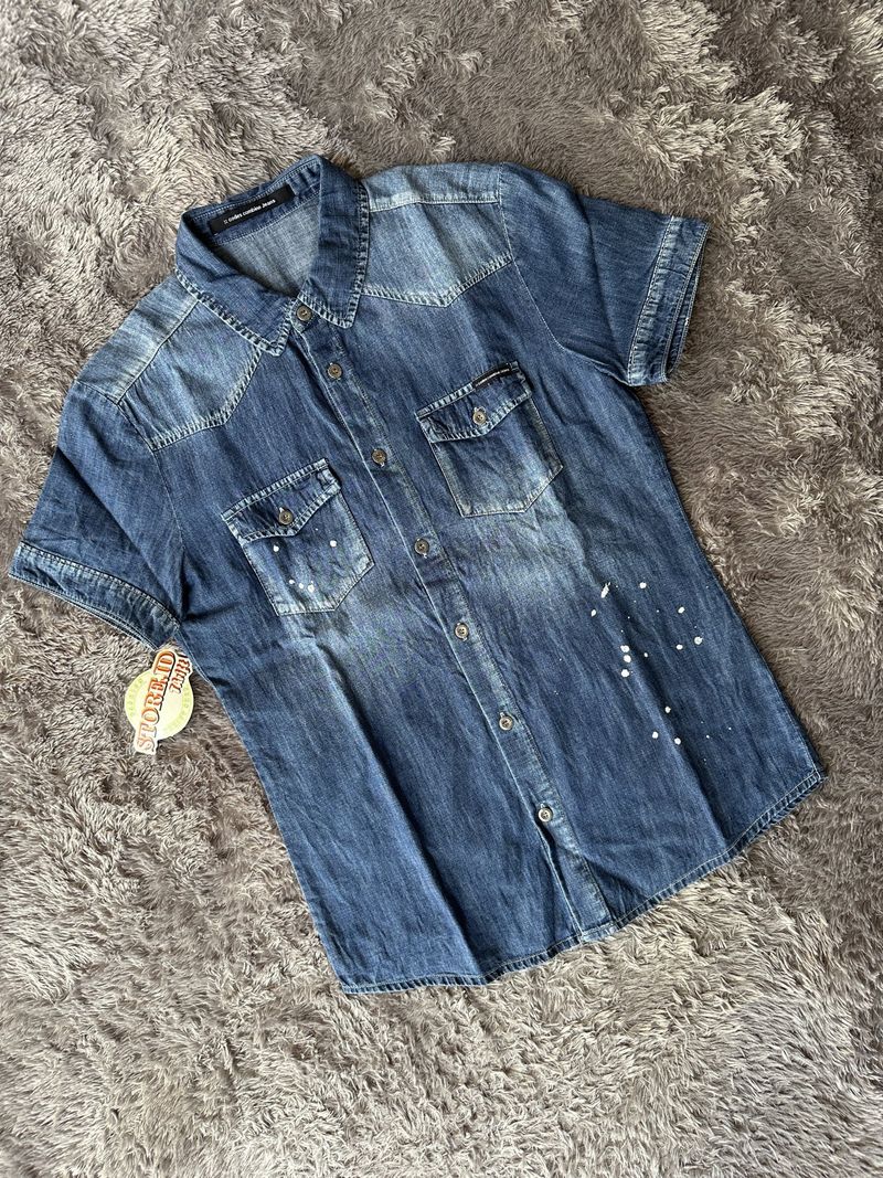 Kemeja Denim Codes Combine Jeans, foto 2