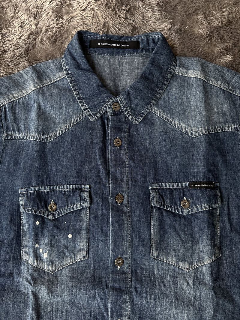 Kemeja Denim Codes Combine Jeans, foto 3