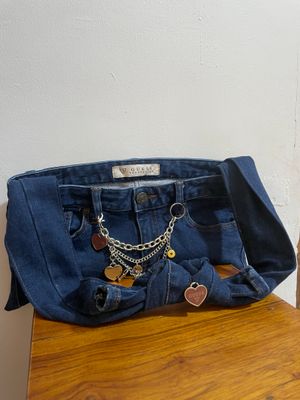 REWORKED BAG FROM ORIGINAL GUESS JEANS (tas denim tote bag)