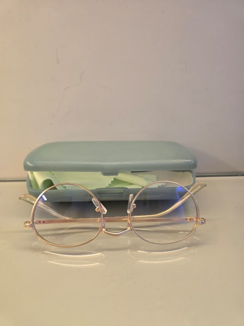 kacamata nol frame gold baru, foto 2