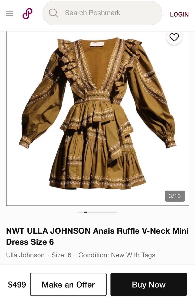 Ulla Johnson Ruffle Dress, foto 6