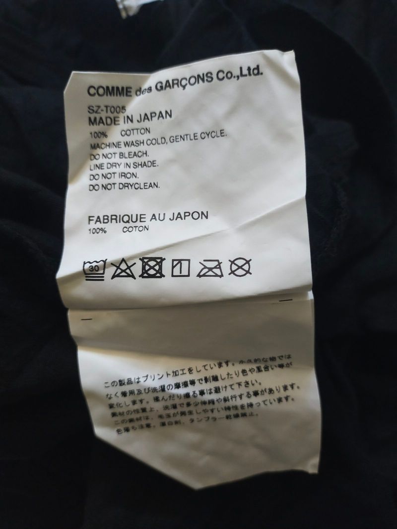 T shirt comme des garcons, foto 6