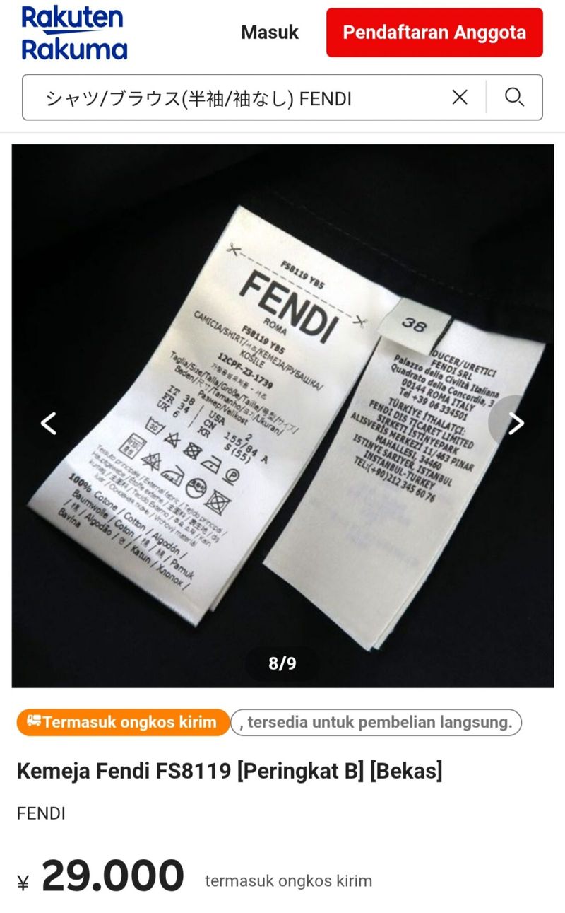 FENDI Formal Shirt FS8119 YB5, foto 10