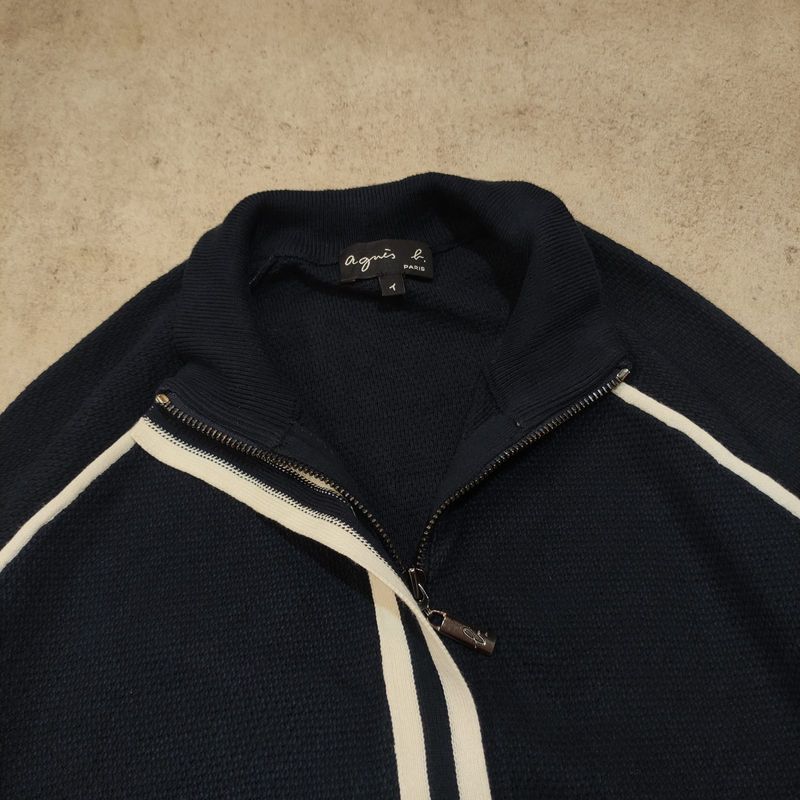Agnes b Zip-up knit blouson, foto 4