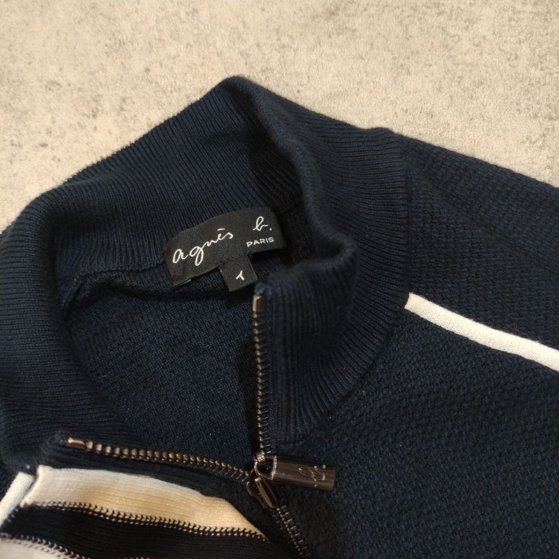 Agnes b Zip-up knit blouson, foto 7