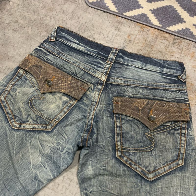Semantic Design Grunge Goth Short Pria silver gray, foto 4