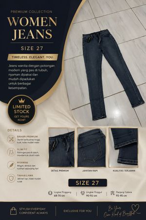 Celana jeans skinny wanita warna medium blue (light wash)