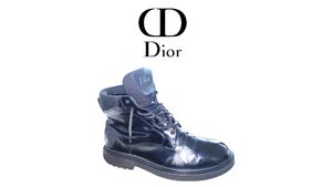Dior Luxury Biker Boots Pria black