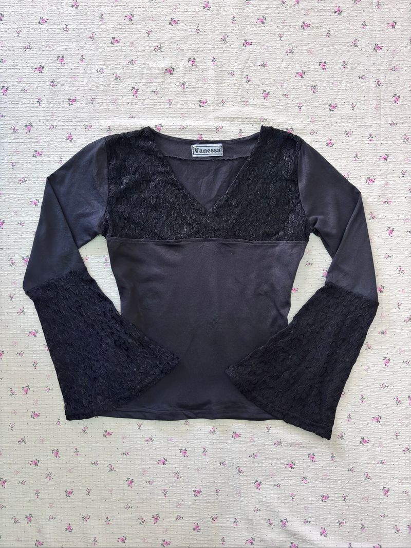 Lace Flare Longsleeve Top, foto 2