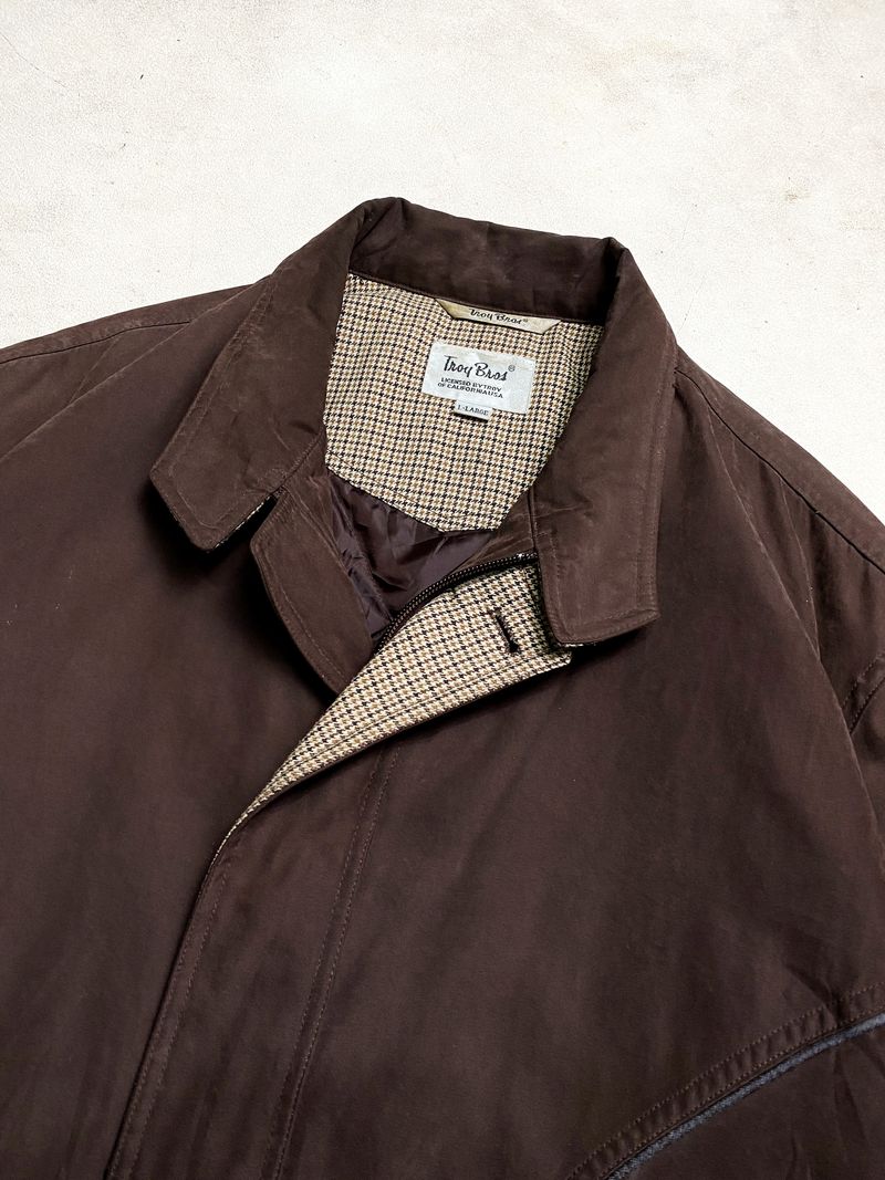Harrington Suede Troy Bros Outer Casual Work Jacket Vintage, foto 3