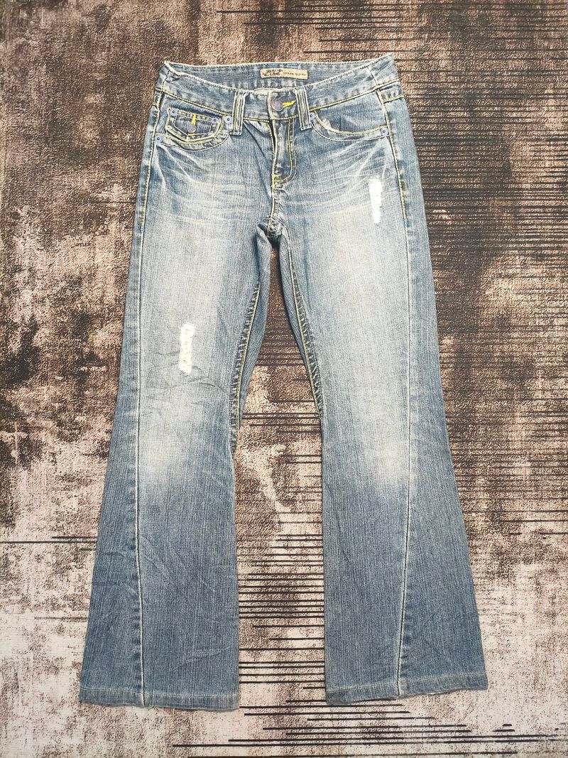FLARE JEANS LOW RISE SIZE, foto 3