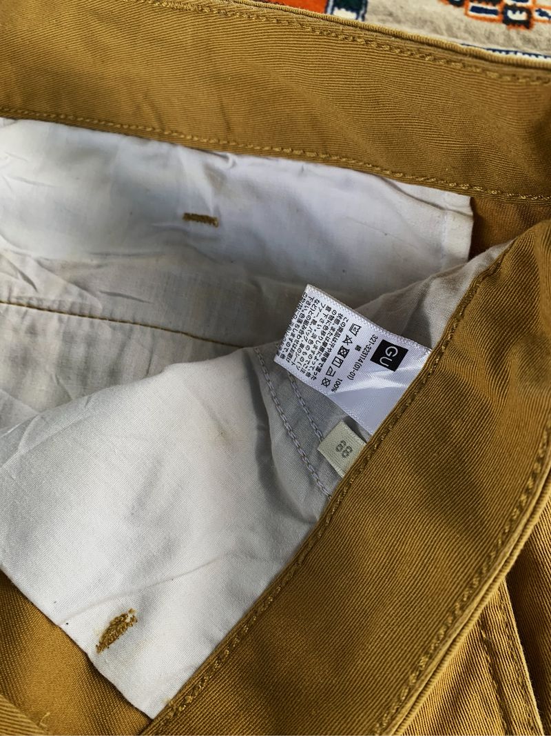 Celana chino mustrad uniqlo, foto 4