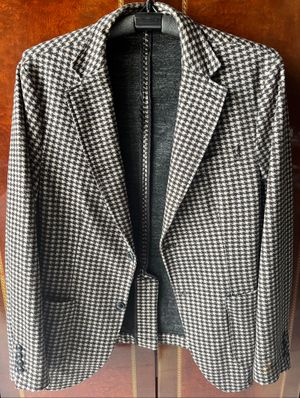 Zara blazer houndstooth pattern tops