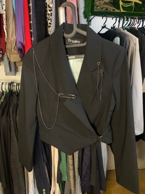 Remake / Upcycle PL Blazer crop Hitam