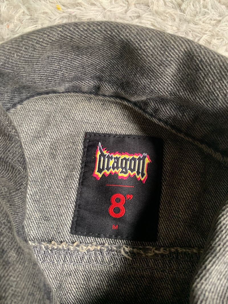8seconds Vintage Y2K Denim jacket Pria black gray, foto 3