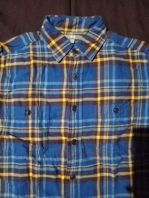 Uniqlo Casual Casual shirt Pria blue yellow