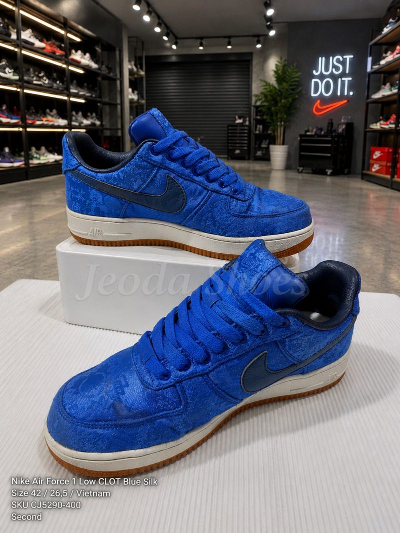 Nike Air Force 1 Low CLOT Blue Silk, foto 5