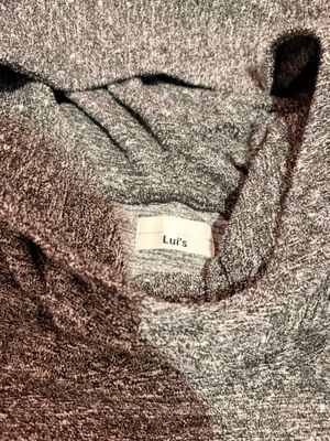 Japanese Brand Lui's BDG Short Sleeve Gray Hoodie Sweatshirt