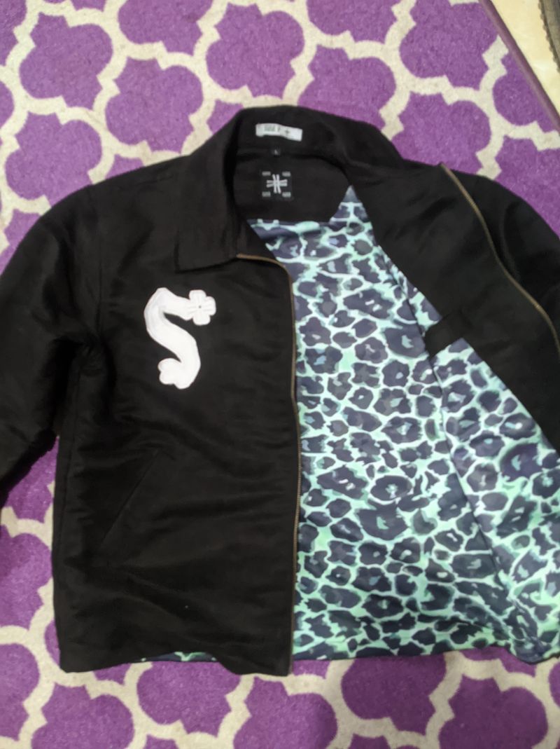 Y2K Harrington jacket Pria black, foto 2