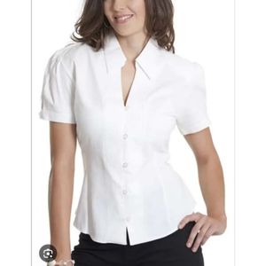 KEMEJA WANITA SEXY MOTIF LINE WHITE NO RETUR
