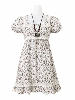 Floral Sylvanian Babydoll Mini Dress / Over Jeans