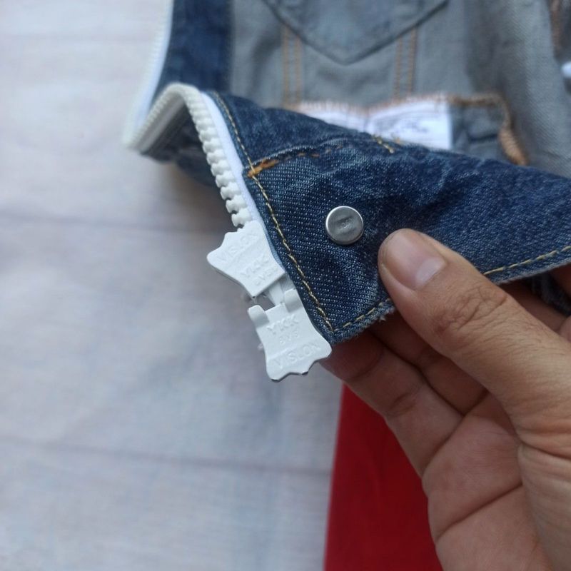 LEVIS RED TAB UNBASIC Trucker zip hoodie Jacket size M fit L, foto 9