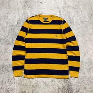 Vintage Polo Ralph Lauren Thermal Waffle Striped Longslevee