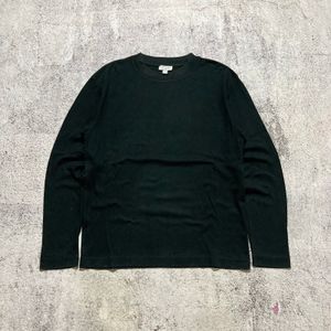 🇯🇵 2000s Sunspel Basic Longslevee T-shirt Black Designer
