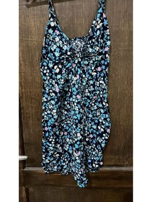 MINI DASTER | MINI DRESS BUNGA BIRU